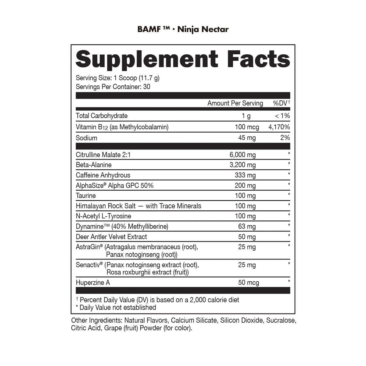 BuckedUp - BAMF High Stimulant Nootropic Pre - Workout - Anime Ninja Warrior 30serv - Pre - Workout - Animal Supps | Sports Nutrition & Supplement Store | Vineland, NJ