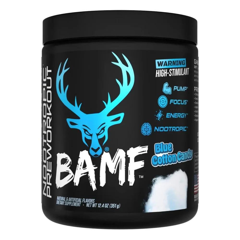BuckedUp - BAMF High Stimulant Nootropic Pre - Workout - Blue Cotton Candy 30serv - Pre - Workout - Animal Supps | Sports Nutrition & Supplement Store | Vineland, NJ