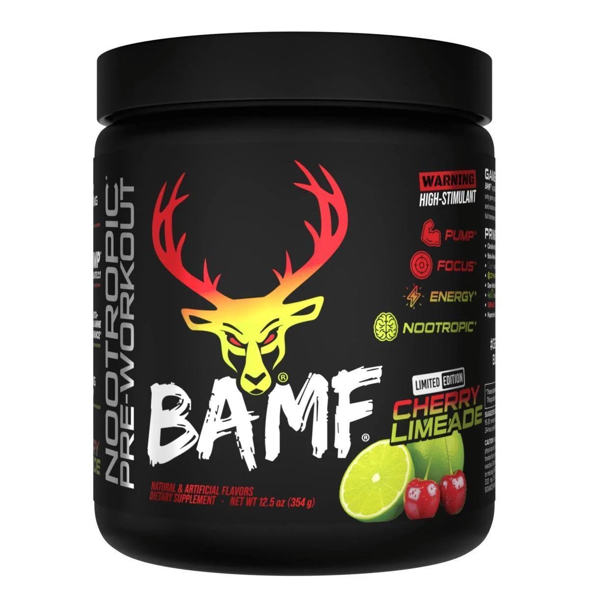 BuckedUp - BAMF High Stimulant Nootropic Pre - Workout - Cherry Limeade 30serv - Pre - Workout - Animal Supps | Supplement, Sports Nutrition, and Vitamin Shop | Vineland NJ