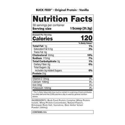 BuckedUp - BuckFeed Original Protein - Chocolate Mint 30serv - Protein - Animal Supps | Sports Nutrition & Supplement Store | Vineland, NJ