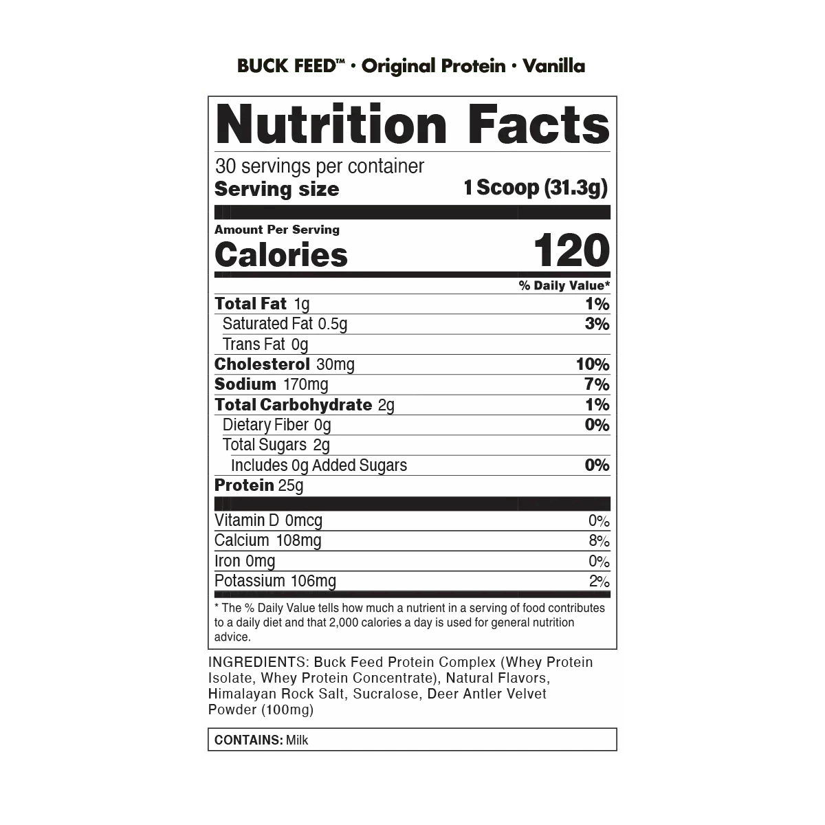 BuckedUp - BuckFeed Original Protein - Chocolate Mint 30serv - Protein - Animal Supps | Sports Nutrition & Supplement Store | Vineland, NJ