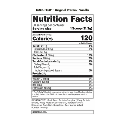 BuckedUp - BuckFeed Original Protein - Chocolate Mint 30serv - Protein - Animal Supps | Sports Nutrition & Supplement Store | Vineland, NJ