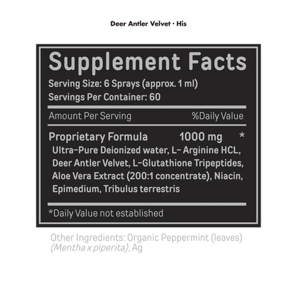 BuckedUp - Deer Antler Velvet Spray - His 2oz - Hormonal Support - Animal Supps | Sports Nutrition & Supplement Store | Vineland, NJ