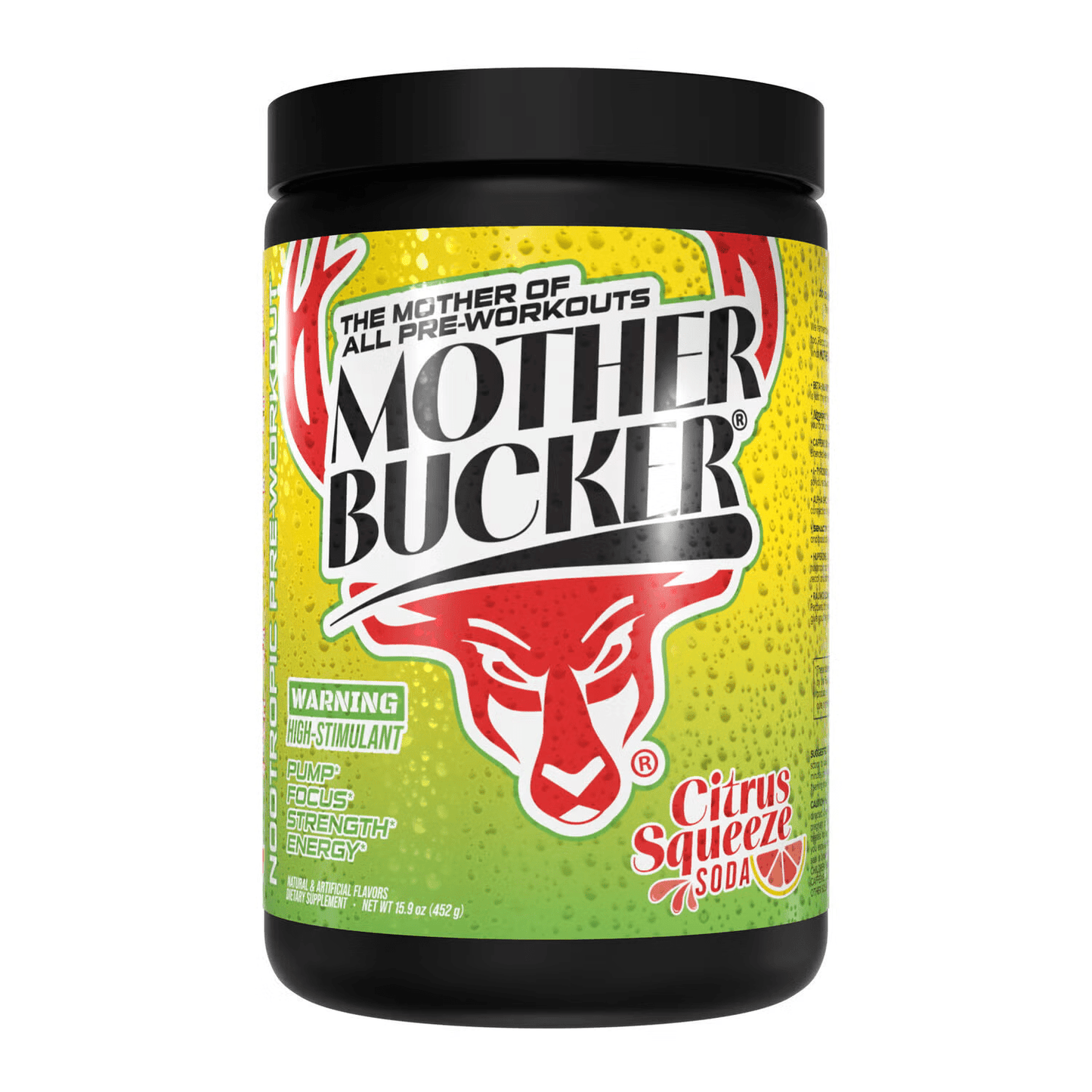 BuckedUp - Mother Bucker Pre - Workout - Citrus Squeeze Soda 20serv - Pre - Workout - Animal Supps | Sports Nutrition & Supplement Store | Vineland, NJ