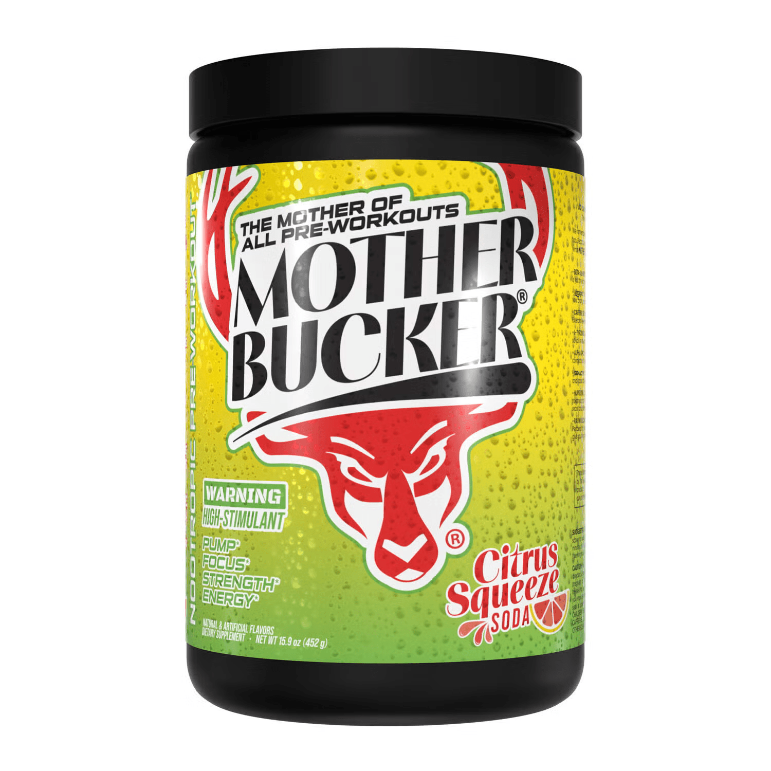 BuckedUp - Mother Bucker Pre - Workout - Citrus Squeeze Soda 20serv - Pre - Workout - Animal Supps | Sports Nutrition & Supplement Store | Vineland, NJ