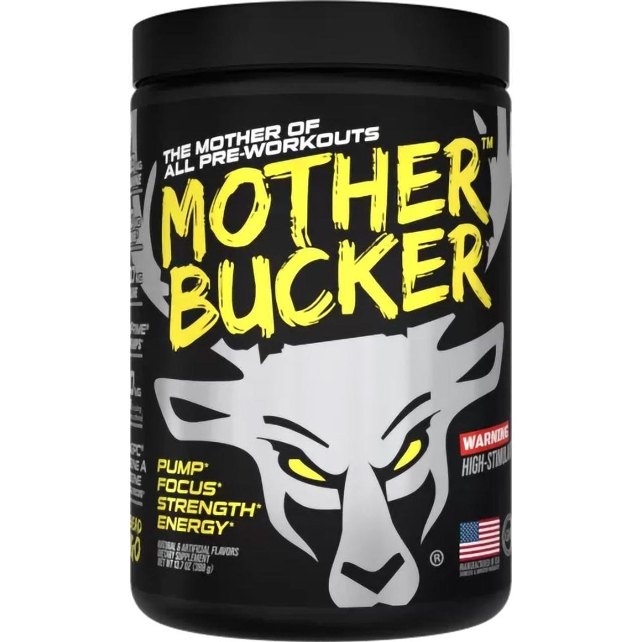 BuckedUp - Mother Bucker Pre - Workout - Muscle Head Mango 20serv - Pre - Workout - Animal Supps | Sports Nutrition & Supplement Store | Vineland, NJ