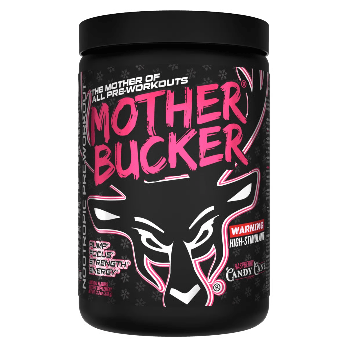 BuckedUp - Mother Bucker Pre - Workout - Raspberry Candy Cane 20serv - Pre - Workout - Animal Supps | Sports Nutrition & Supplement Store | Vineland, NJ