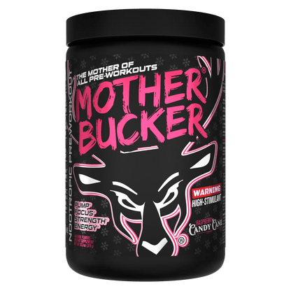 BuckedUp - Mother Bucker Pre - Workout - Raspberry Candy Cane 20serv - Pre - Workout - Animal Supps | Sports Nutrition & Supplement Store | Vineland, NJ
