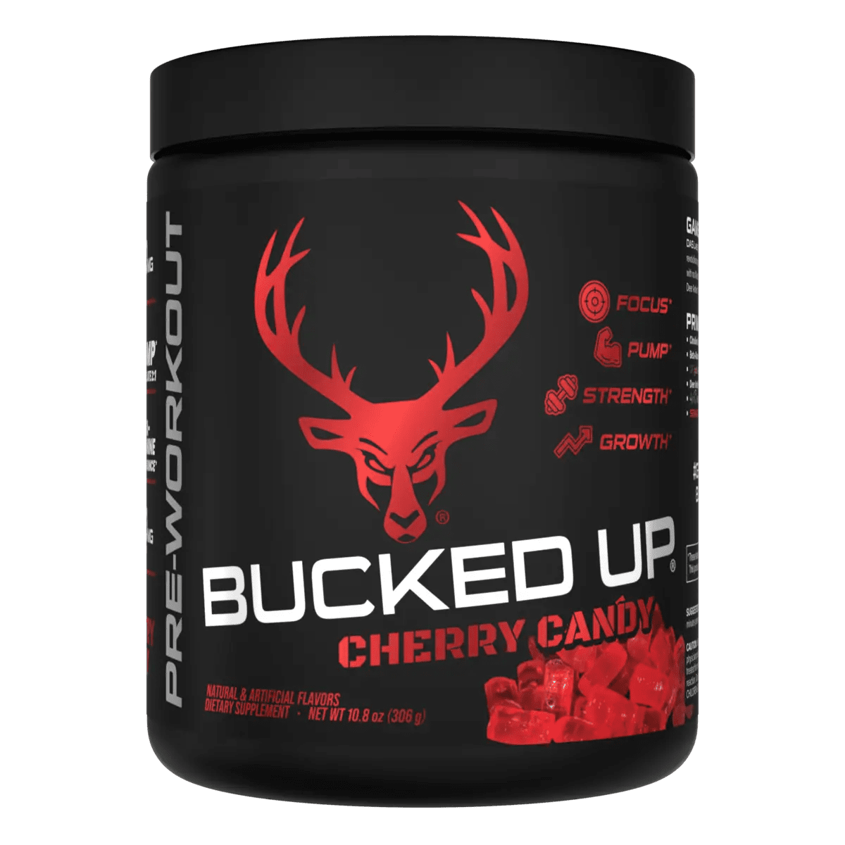 BuckedUp Pre - Workout - Cherry Hard Candy 30serv - Pre - Workout - Animal Supps | Sports Nutrition & Supplement Store | Vineland, NJ