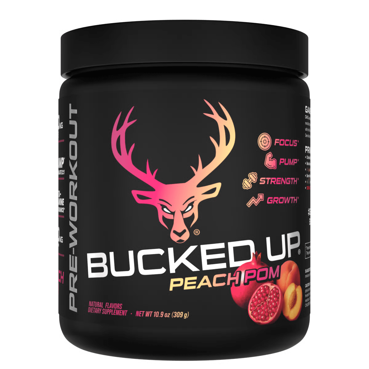 BuckedUp Pre - Workout - Peach Pom 30serv - Pre - Workout - Animal Supps | Sports Nutrition & Supplement Store | Vineland, NJ