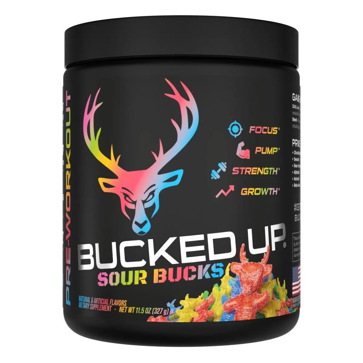 BuckedUp Pre - Workout - Sour Bucks 30serv - Pre - Workout - Animal Supps | Supplement, Sports Nutrition, and Vitamin Shop | Vineland NJ