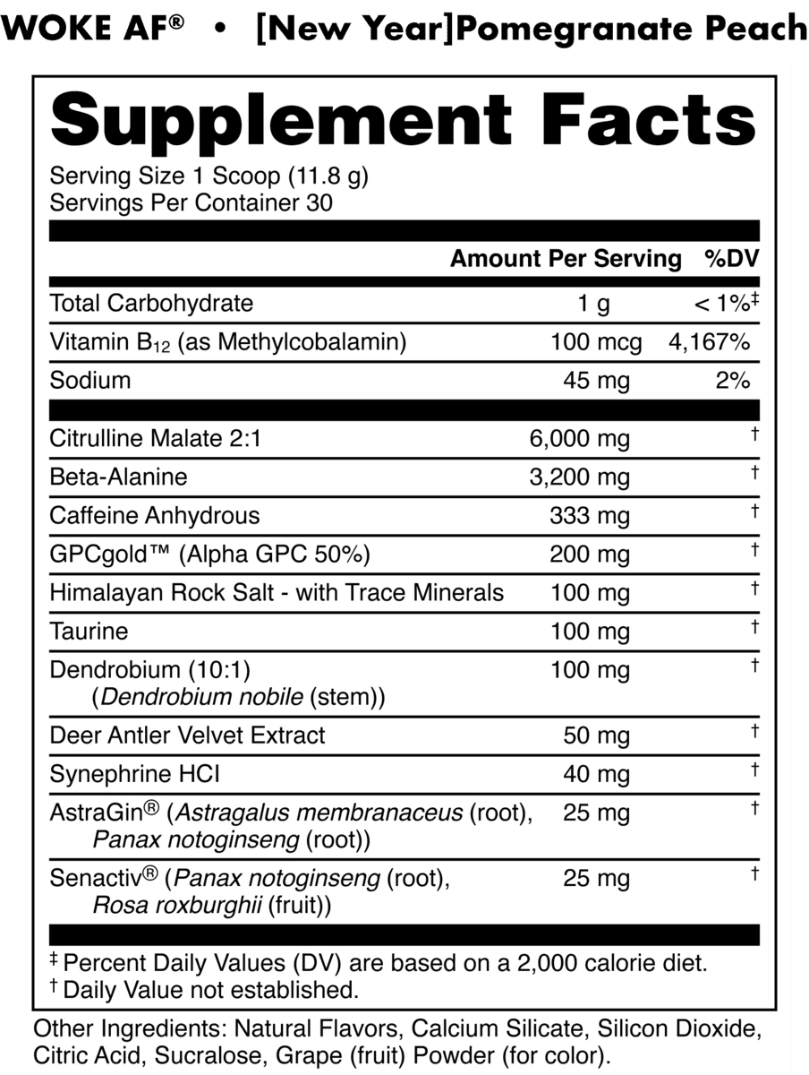 BuckedUp - Woke AF High Stimulant Pre - Workout - Blue Raz 30serv - Pre - Workout - Animal Supps | Sports Nutrition & Supplement Store | Vineland, NJ