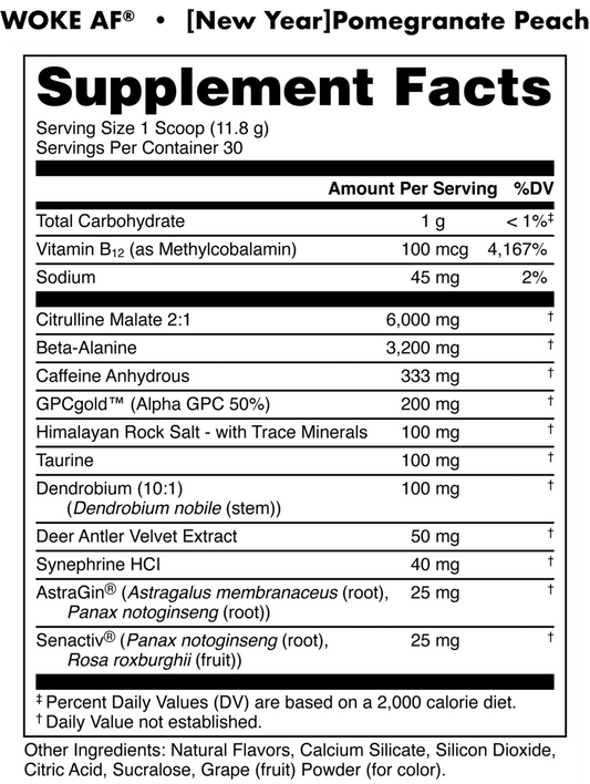 BuckedUp - Woke AF High Stimulant Pre - Workout - Blue Raz 30serv - Pre - Workout - Animal Supps | Sports Nutrition & Supplement Store | Vineland, NJ