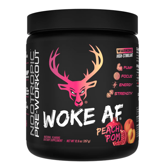 BuckedUp - Woke AF High Stimulant Pre - Workout - Blue Raz 30serv - Pre - Workout - Animal Supps | Sports Nutrition & Supplement Store | Vineland, NJ
