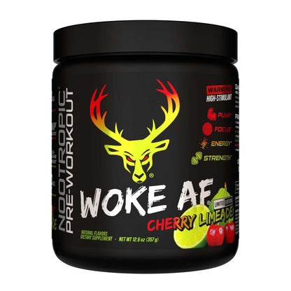 BuckedUp - Woke AF High Stimulant Pre - Workout - Cherry Limeade 30serv - Pre - Workout - Animal Supps | Supplement, Sports Nutrition, and Vitamin Shop | Vineland NJ