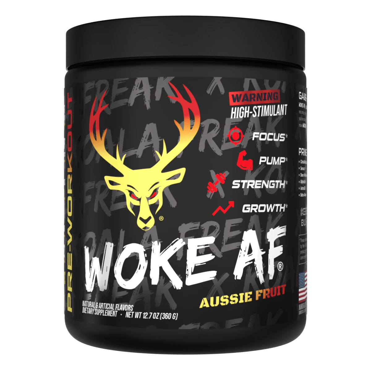 BuckedUp - Woke AF High Stimulant Pre - Workout - Koala Freak - Pina Koala 30serv - Pre - Workout - Animal Supps | Sports Nutrition & Supplement Store | Vineland, NJ