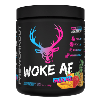 BuckedUp - Woke AF High Stimulant Pre - Workout - Miami Vice 30serv - Pre - Workout - Animal Supps | Sports Nutrition & Supplement Store | Vineland, NJ