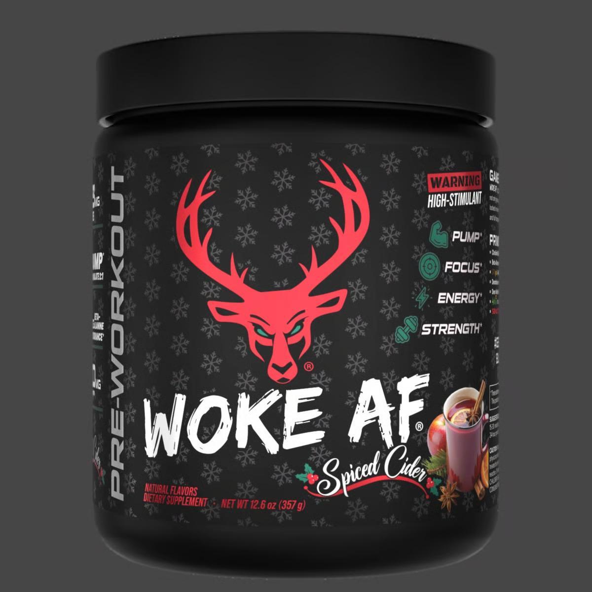 BuckedUp - Woke AF High Stimulant Pre - Workout - Spiced Cider 30serv - Pre - Workout - Animal Supps | Supplement, Sports Nutrition, and Vitamin Shop | Vineland NJ