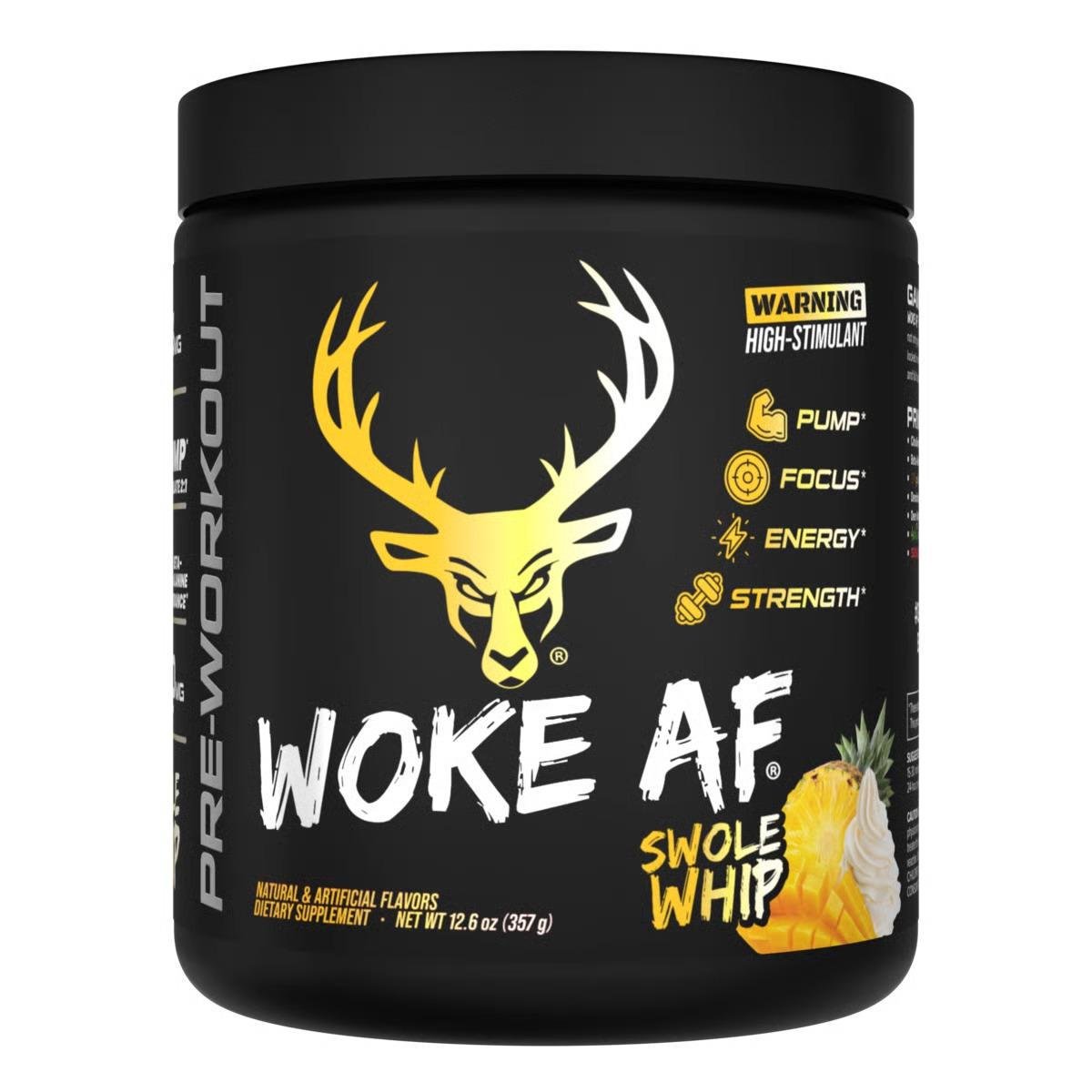BuckedUp - Woke AF High Stimulant Pre - Workout - Swole Whip 30serv - Pre - Workout - Animal Supps | Sports Nutrition & Supplement Store | Vineland, NJ