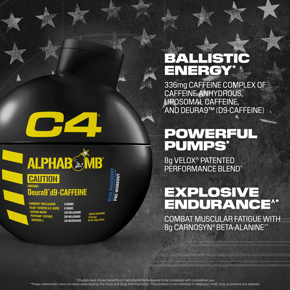 C4 - Alpha Bomb Pre Workout - Blue Rageberry - Pre - Workout - Animal Supps | Supplement, Sports Nutrition, and Vitamin Shop | Vineland NJ