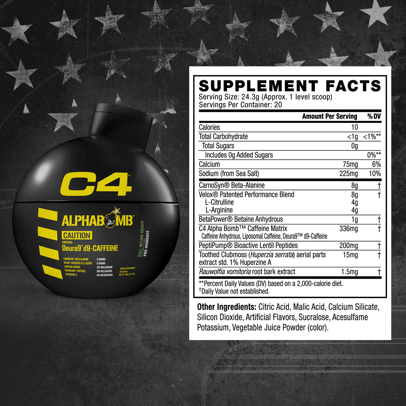 Cellucor - C4 AlphaBomb™ Pre - Workout - Behind Lemony Lines - Pre - Workout - Animal Supps | Supplement, Sports Nutrition, and Vitamin Shop | Vineland NJ