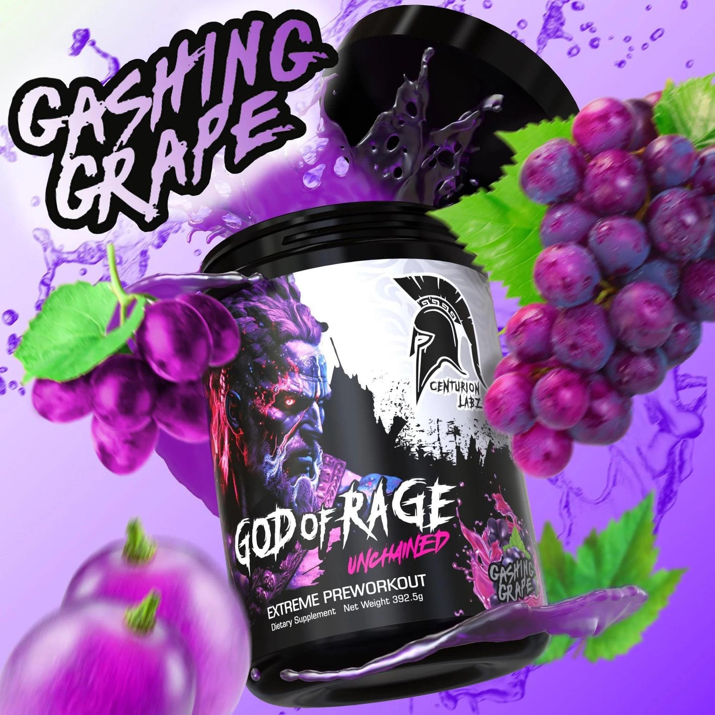 Centurion Labz - God of Rage Unchained - Gashing Grape 25serv - Pre - Workout - Animal Supps | Sports Nutrition & Supplement Store | Vineland, NJ