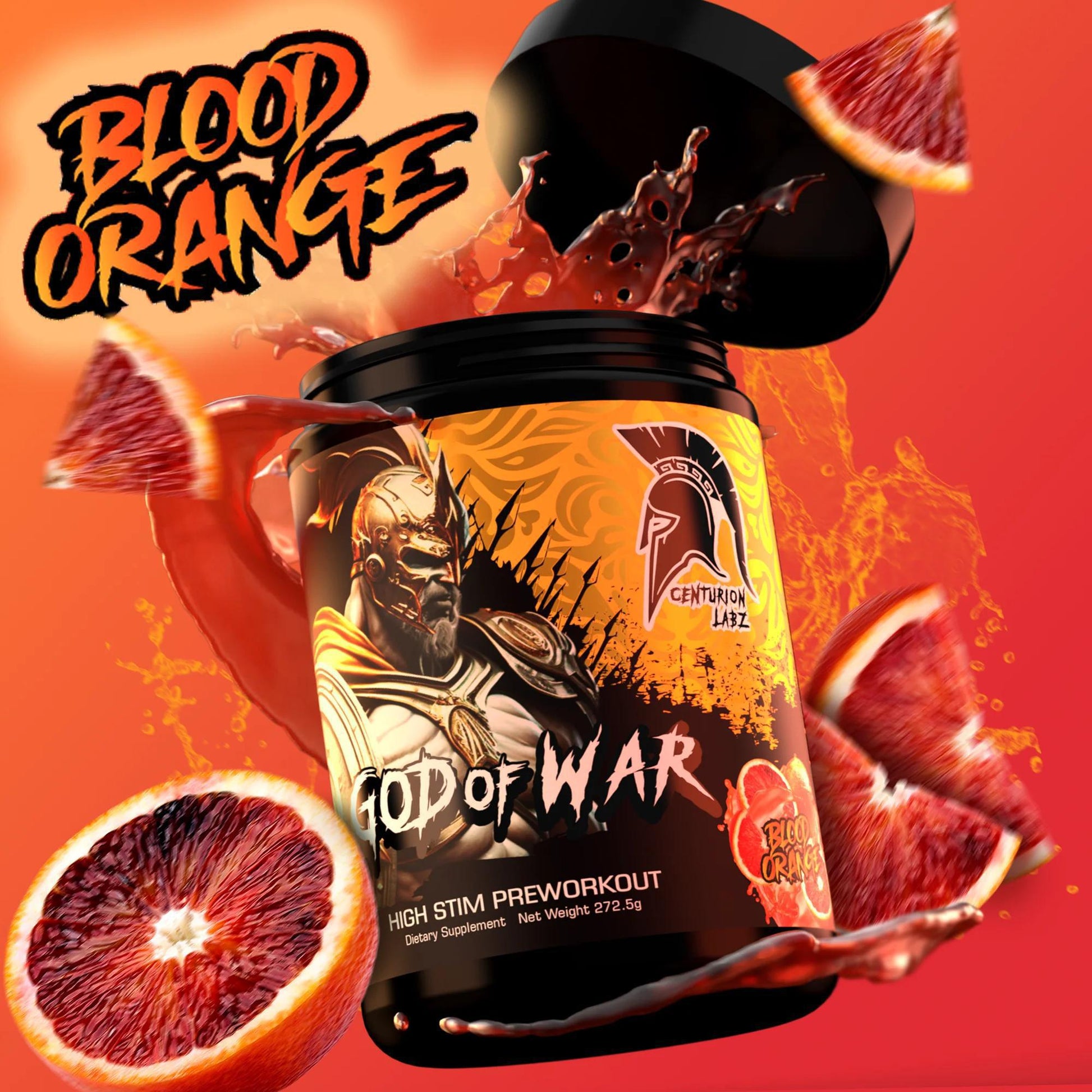 Centurion Labz - God of War - Blood Orange 25serv - Pre - Workout - Animal Supps | Sports Nutrition & Supplement Store | Vineland, NJ
