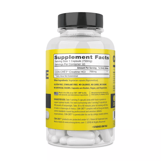 CON - CRET® - Creatine HCl Capsules - Capsules 60ct - Creatine - Animal Supps | Supplement, Sports Nutrition, and Vitamin Shop | Vineland NJ