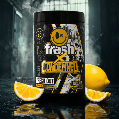 Condemned Labz™ x Fresh™ – Fresh Out Pre - Workout - Locked Up Lemon Ice Tea - Pre - Workout - Animal Supps | Supplement, Sports Nutrition, and Vitamin Shop | Vineland NJ