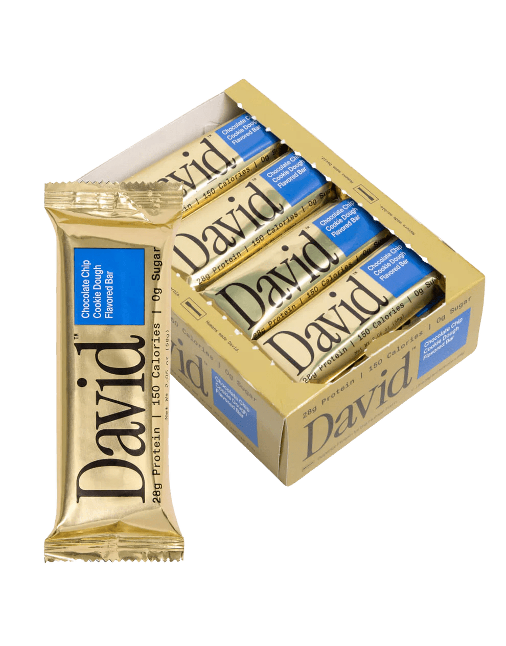 David Protein Bar - Chocolate Chip Cookie Dough Single - Protein Bar - Animal Supps | Sports Nutrition & Supplement Store | Vineland, NJ