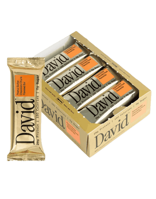 David Protein Bar - Peanut Butter Chocolate Chunk Single - Protein Bar - Animal Supps | Sports Nutrition & Supplement Store | Vineland, NJ