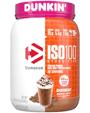 Dymatize - ISO 100 - Dunkin Mocha 1.4lb - Protein - Animal Supps | Sports Nutrition & Supplement Store | Vineland, NJ
