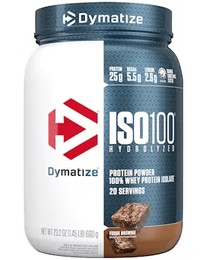 Dymatize - ISO 100 - Fudge Brownie 1.4lb - Protein - Animal Supps | Sports Nutrition & Supplement Store | Vineland, NJ