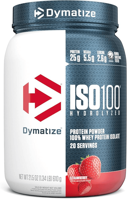 Dymatize - ISO 100 - Strawberry 1.4lb - Protein - Animal Supps | Sports Nutrition & Supplement Store | Vineland, NJ