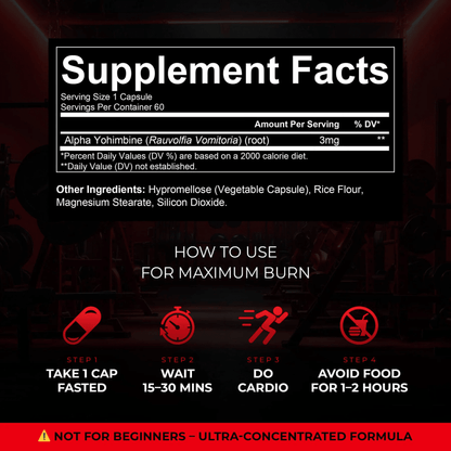 Enhanced Labs - Alpha Yohimbine - Fat Burner - Animal Supps | Supplement, Sports Nutrition, and Vitamin Shop | Vineland NJ
