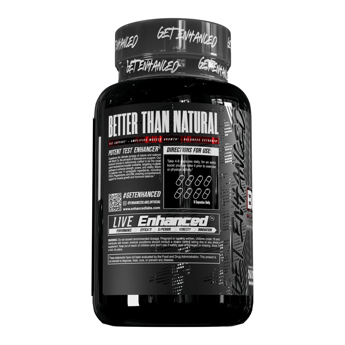 Enhanced Labs - Black Ox - Testosterone Booster - Animal Supps | Sports Nutrition & Supplement Store | Vineland, NJ