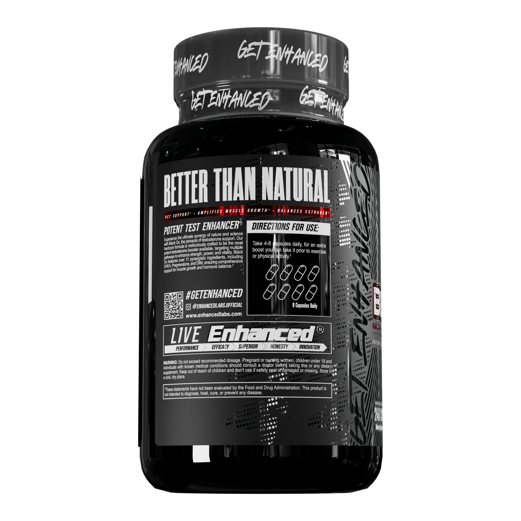 Enhanced Labs - Black Ox - Testosterone Booster - Animal Supps | Sports Nutrition & Supplement Store | Vineland, NJ