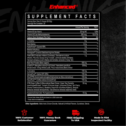 Enhanced Labs - Maximus Pump - Blue Shockwave - Pre - Workout - Animal Supps | Supplement, Sports Nutrition, and Vitamin Shop | Vineland NJ