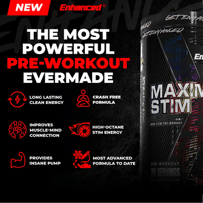 Enhanced Labs - Maximus Stim Pre - Workout - Grape Rock Candy - Pre - Workout - Animal Supps | Supplement, Sports Nutrition, and Vitamin Shop | Vineland NJ