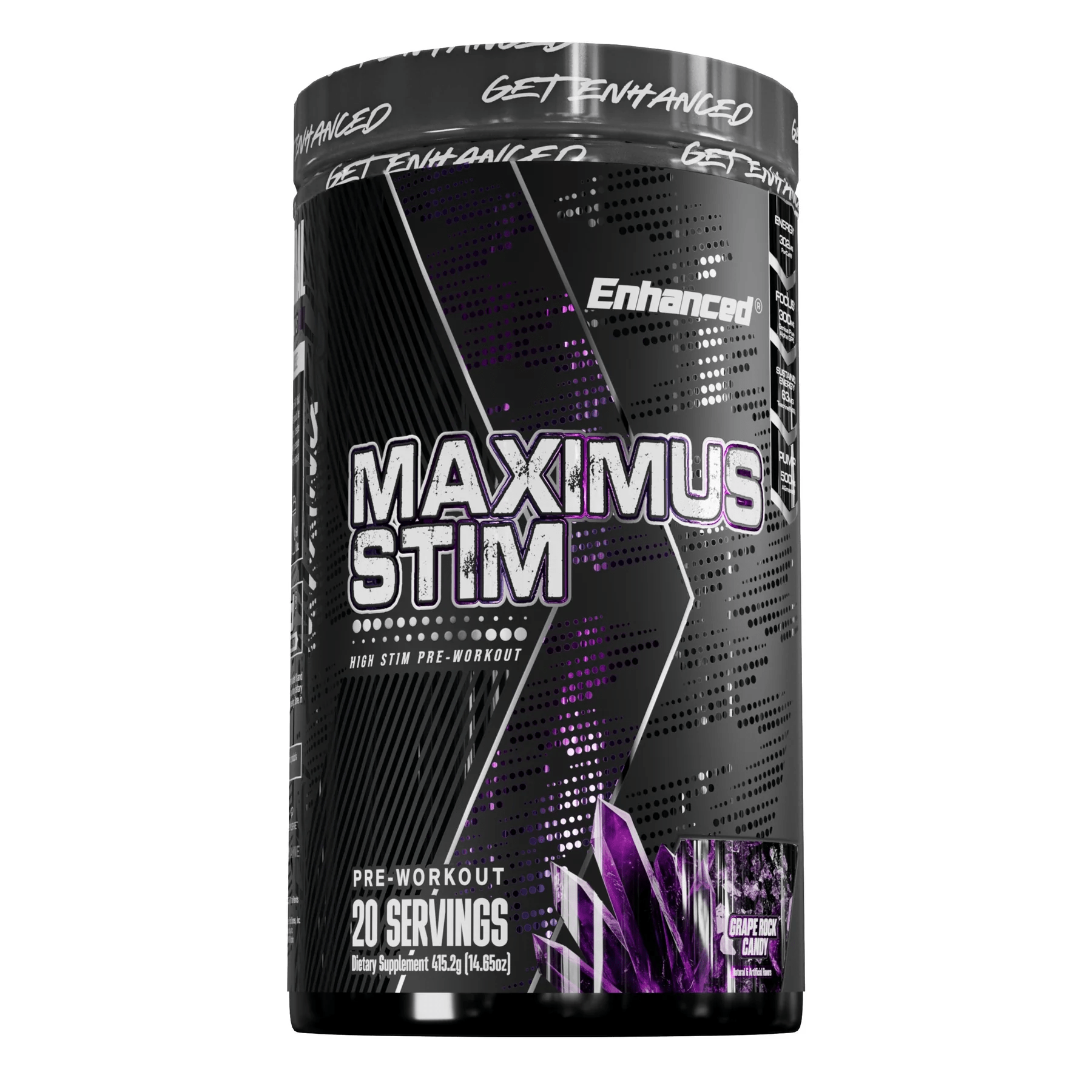 Enhanced Labs - Maximus Stim Pre - Workout - Grape Rock Candy - Pre - Workout - Animal Supps | Supplement, Sports Nutrition, and Vitamin Shop | Vineland NJ