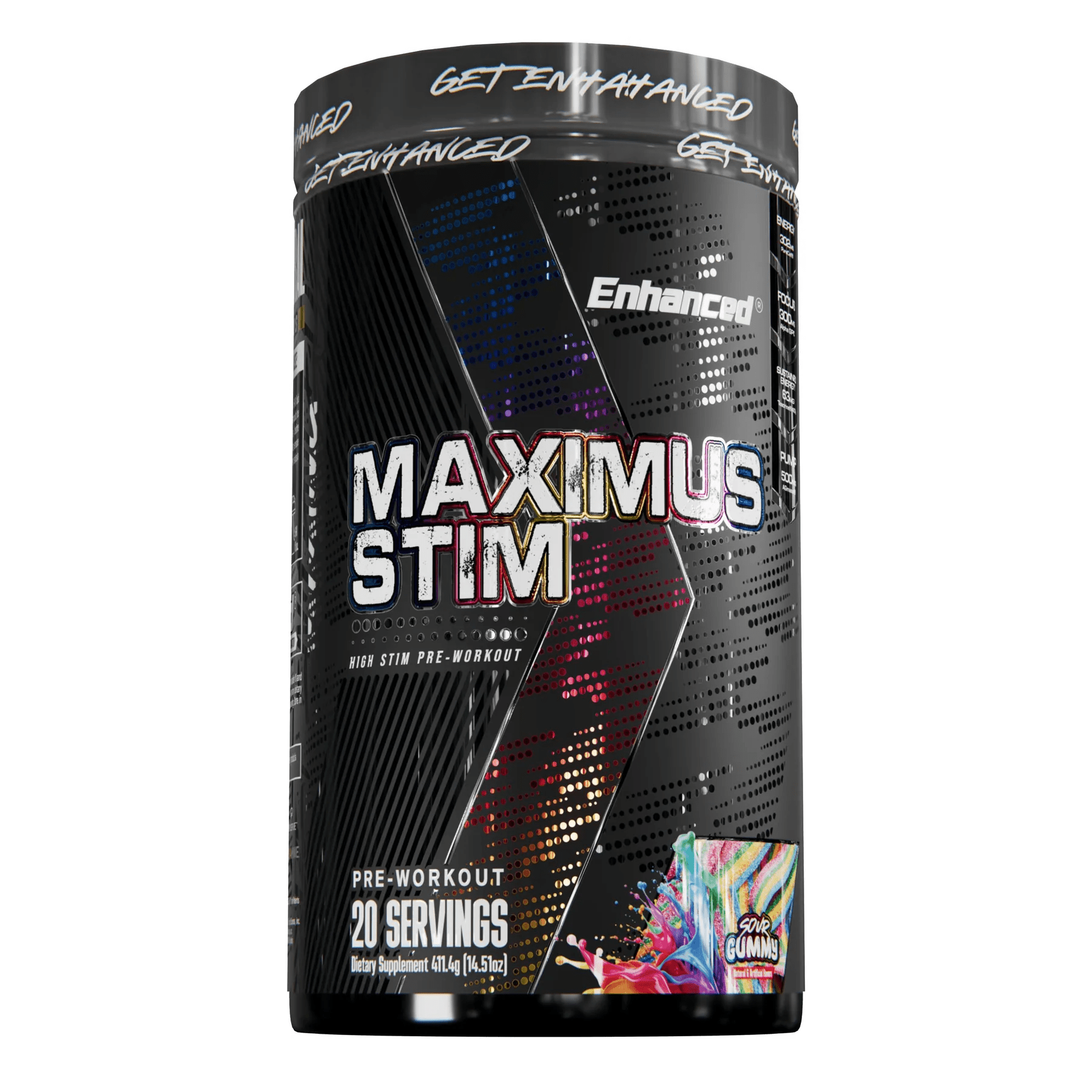 Enhanced Labs - Maximus Stim Pre - Workout - Sour Gummy - Pre - Workout - Animal Supps | Supplement, Sports Nutrition, and Vitamin Shop | Vineland NJ