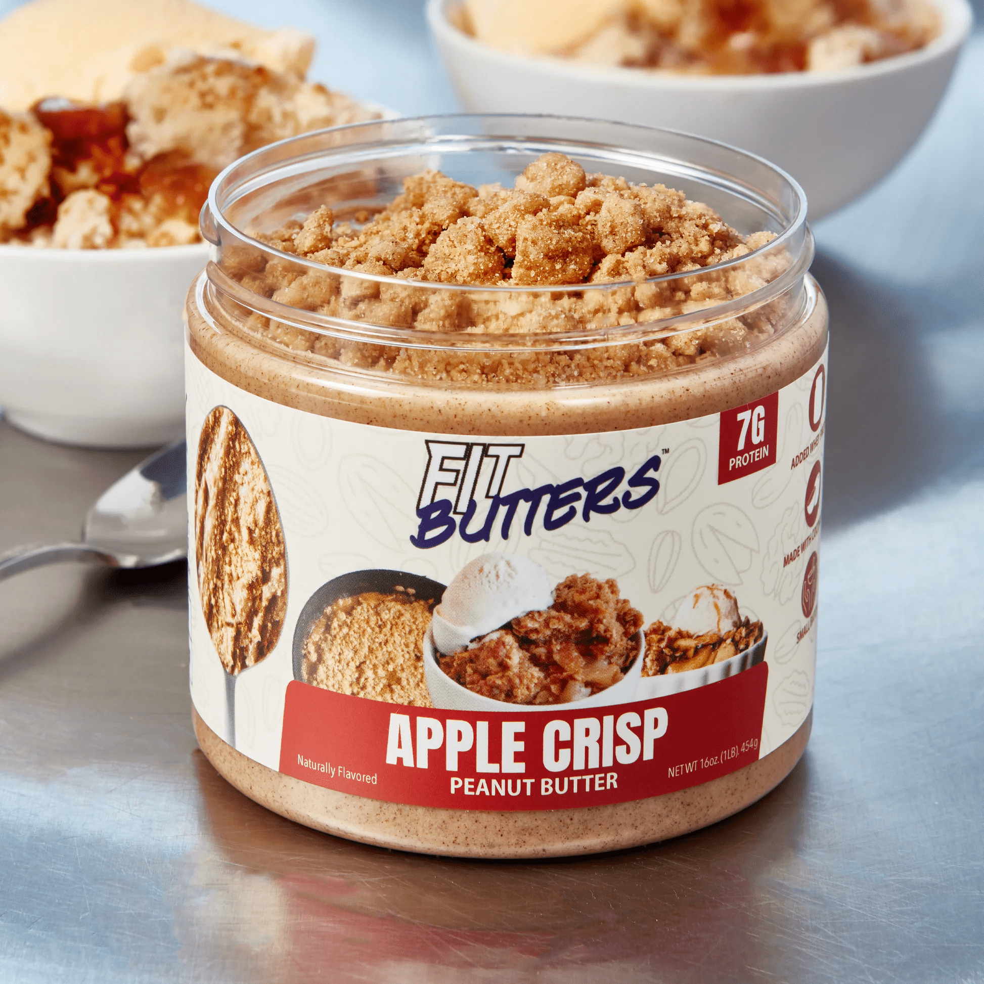 Fit Butters - Apple Crisp (Peanut Butter) 16oz - Food/Snacks - Animal Supps | Sports Nutrition & Supplement Store | Vineland, NJ