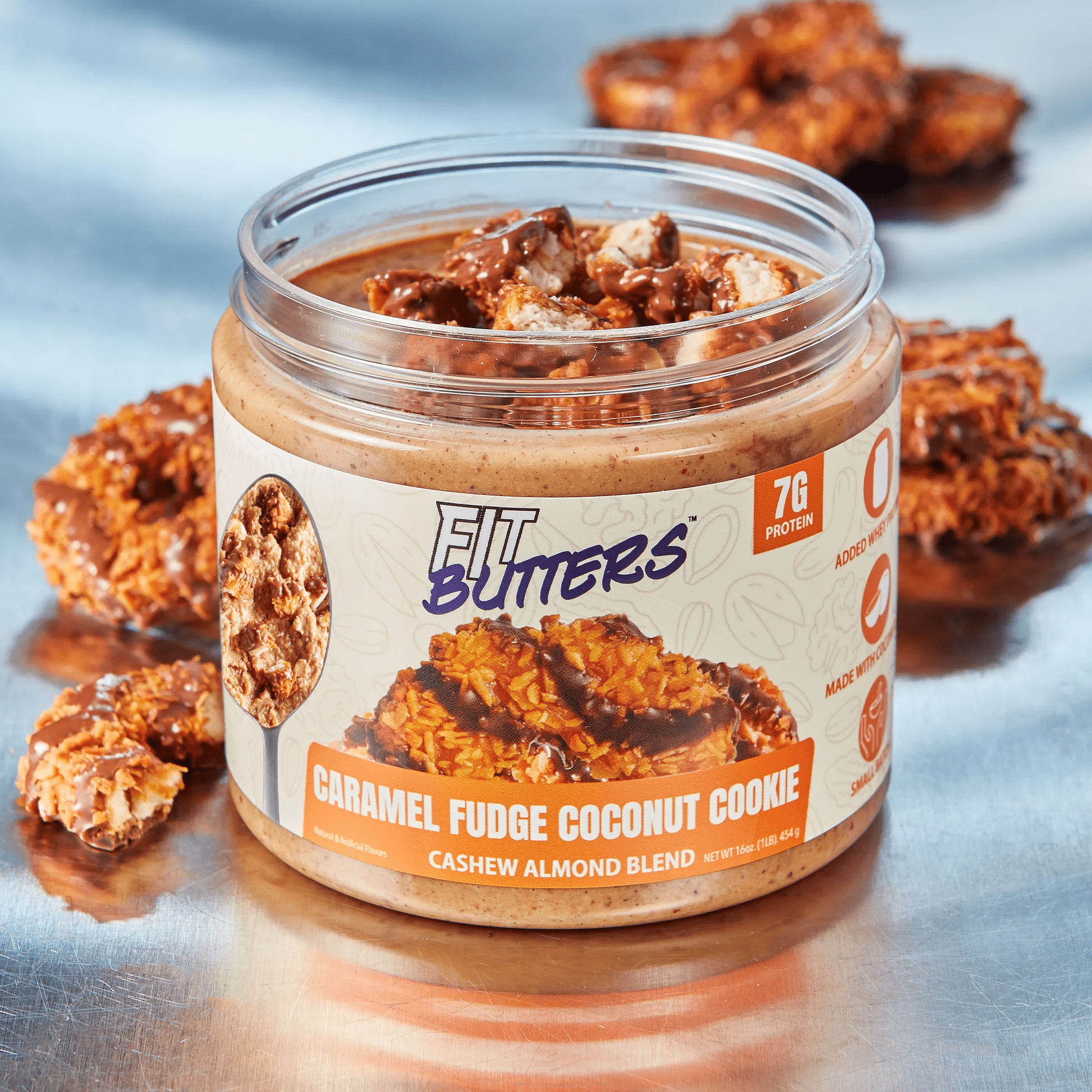 Fit Butters - Caramel Fudge Coconut Cookie (Cashew & Almond Butter) 16oz - Food/Snacks - Animal Supps | Sports Nutrition & Supplement Store | Vineland, NJ