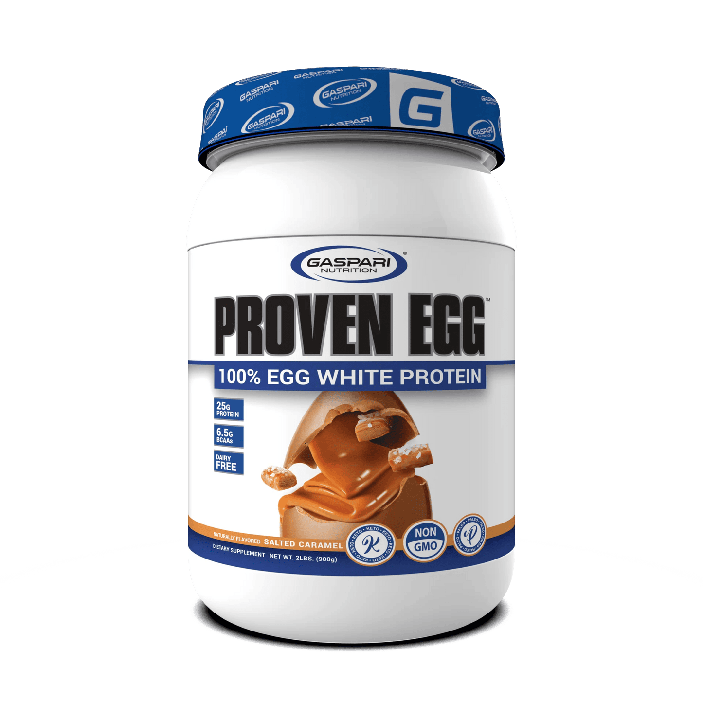 Gaspari Nutrition – Proven Egg - Salted Caramel 2lb - Egg White Protein - Animal Supps | Sports Nutrition & Supplement Store | Vineland, NJ