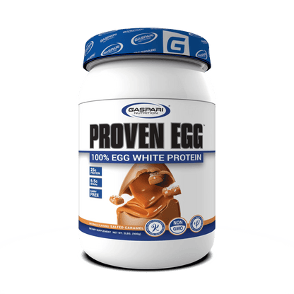 Gaspari Nutrition – Proven Egg - Salted Caramel 2lb - Egg White Protein - Animal Supps | Sports Nutrition & Supplement Store | Vineland, NJ