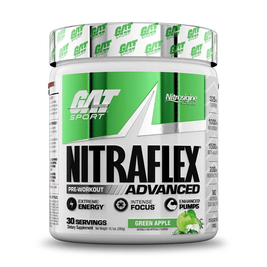 GAT - Nitraflex Advanced - Green Apple 30serv - Pre - Workout - Animal Supps | Sports Nutrition & Supplement Store | Vineland, NJ