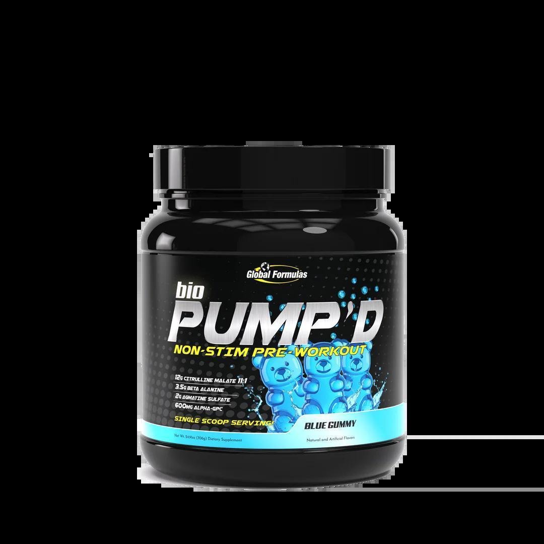 Global Formulas - bioPUMP'D - Blue Gummy - Pre-Workout -Animal Supps | Supplement, Sports Nutrition, and Vitamin Shop | Vineland NJ