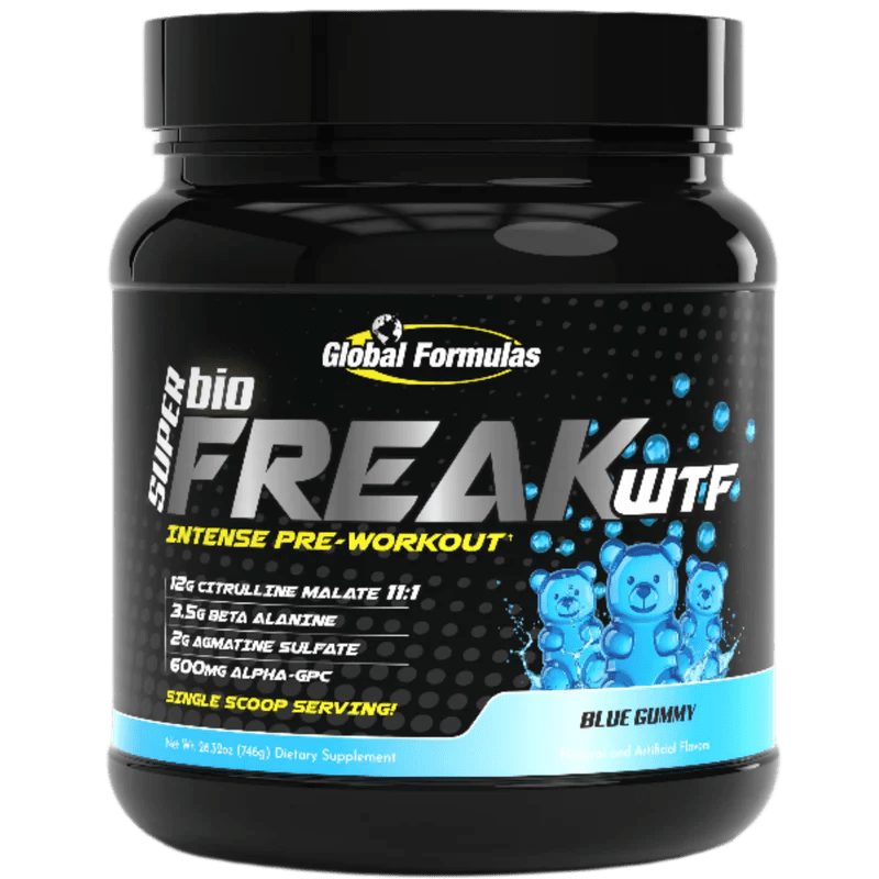 Global Formulas - SUPER bioFREAK WTF - Blue Gummy - Pre - Workout - Animal Supps | Sports Nutrition & Supplement Store | Vineland, NJ