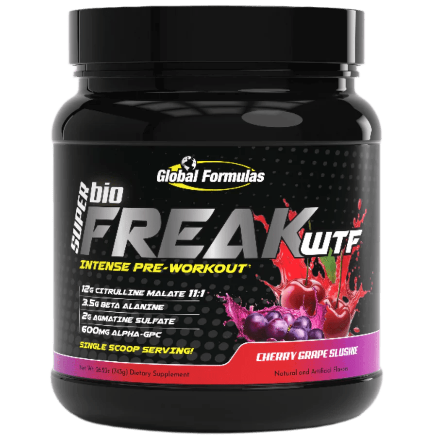 Global Formulas - SUPER bioFREAK WTF - Cherry Grape Slushie - Pre - Workout - Animal Supps | Sports Nutrition & Supplement Store | Vineland, NJ