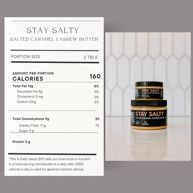 Gone Nuts Nut Butters - Stay Salty 4oz - Animal Supps | Supplement, Sports Nutrition, and Vitamin Shop | Vineland NJ